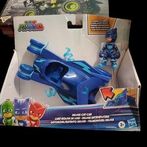 Pj Mask Deluxe Cat-Car with Figure - Blue